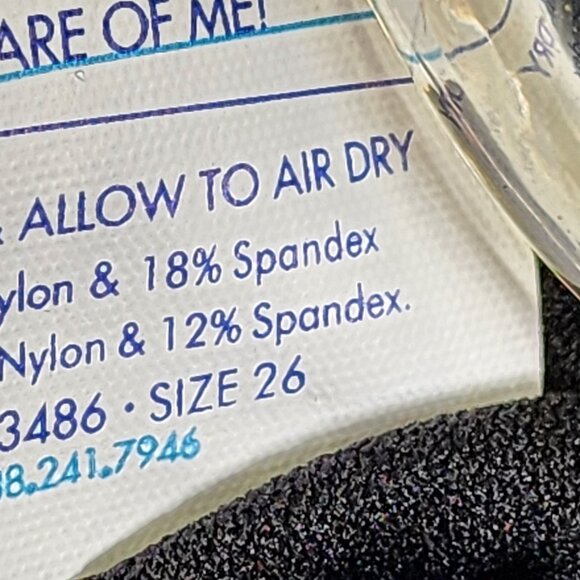 Beach Belle Womens size 26  Blue Print Tummy Control Swimsuit NEW - Picture 6 of 8